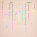 LED Icicle Christmas Lights Outdoor Color
