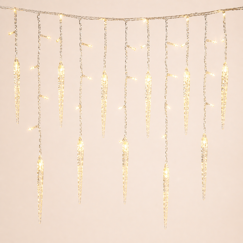 LED Icicle Christmas Lights Outdoor yellow