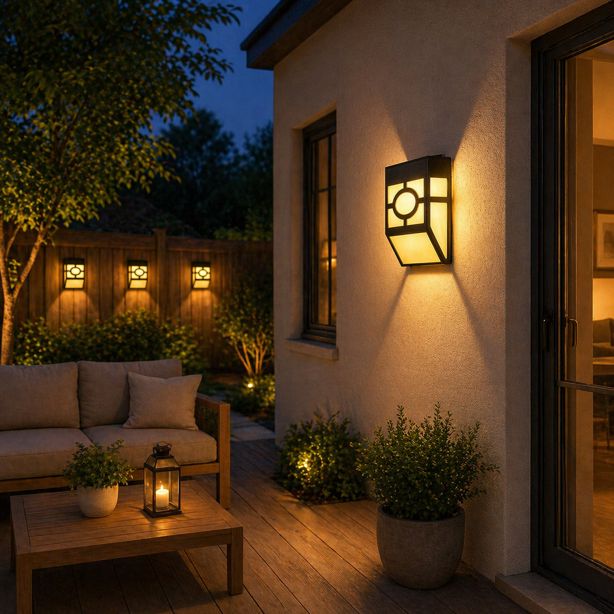 Retro LED Garden Wall Lamp Back yard