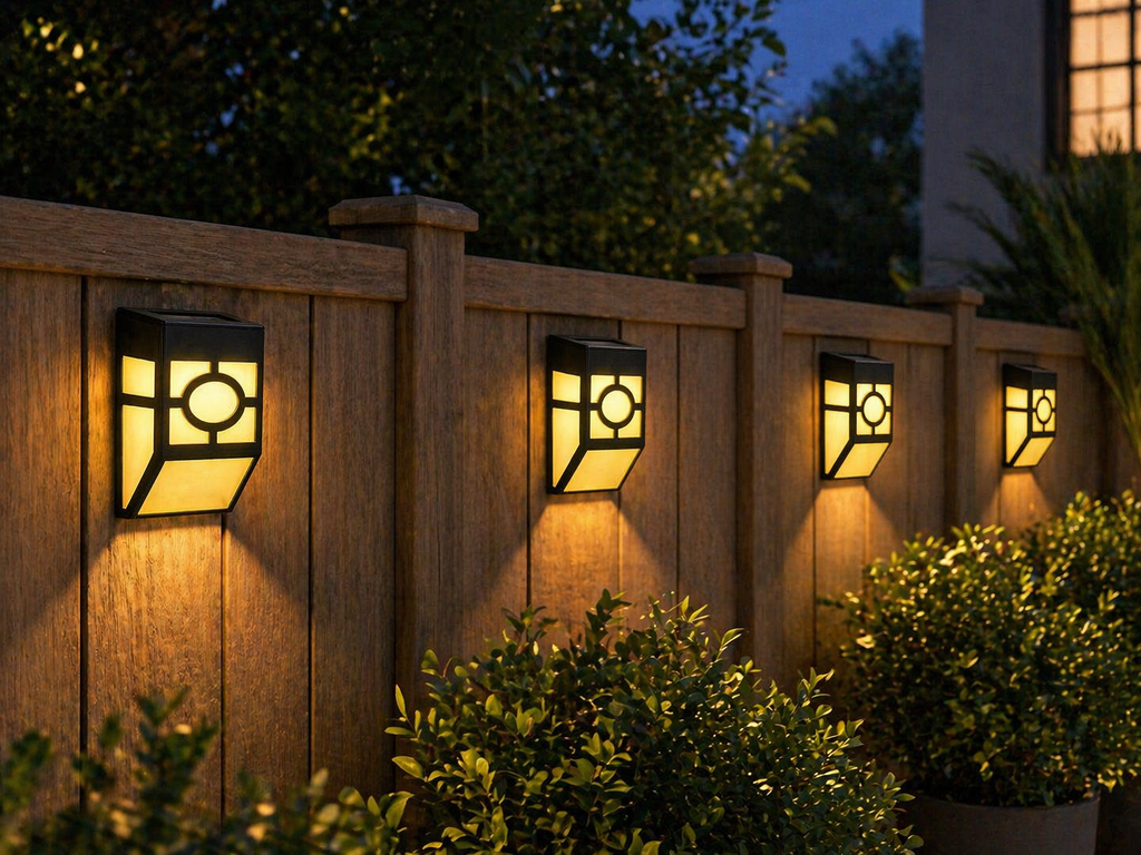Retro LED Garden Wall Lamp Fence