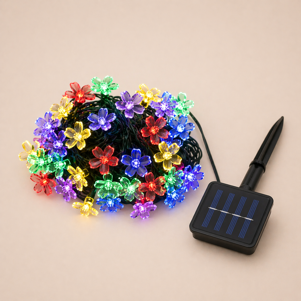 Solar Blossom Fairy Lights Outdoor