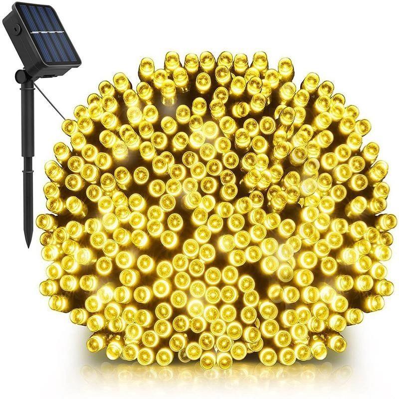Solar Fairy Lights Outdoor Waterproof White