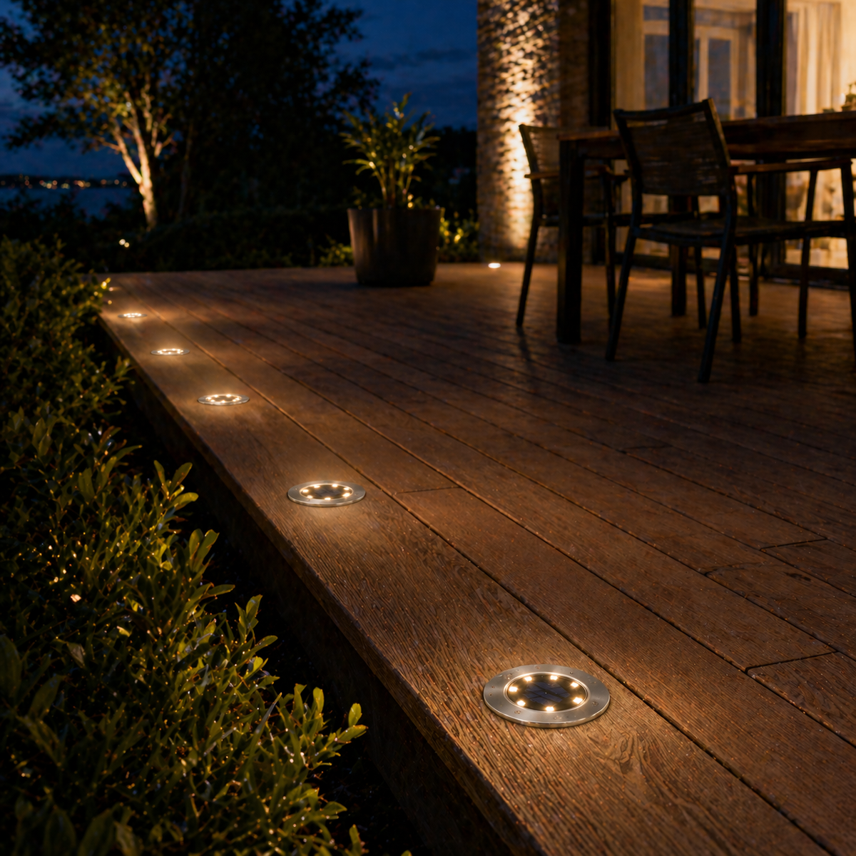 Solar Inground Lights Outdoor Deck