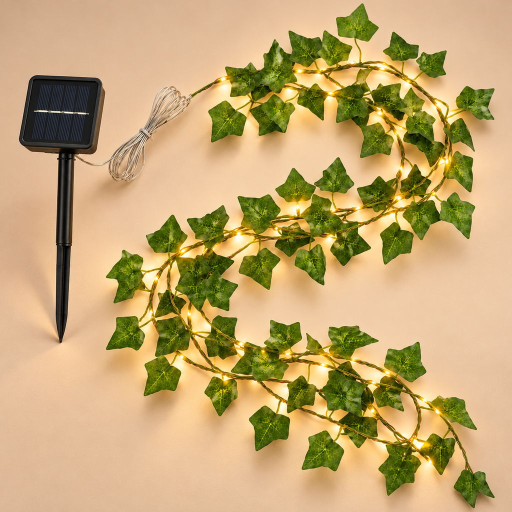 6ft 50 LED Solar Vine String Lights