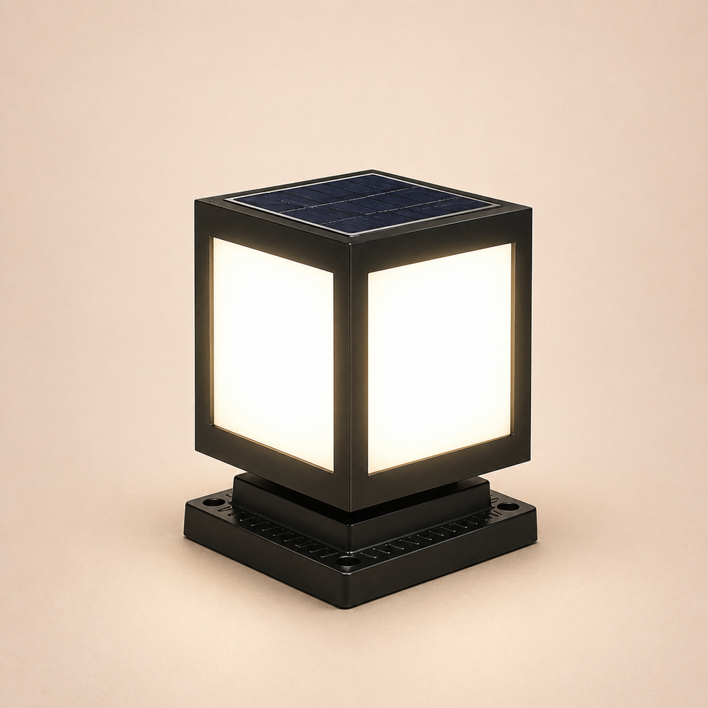 Solar Pillar Square Light