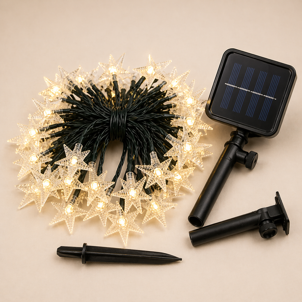 Solar Star Fairy Lights Outdoor